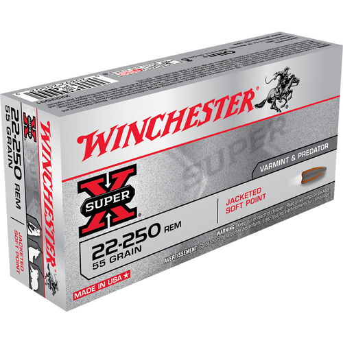 Winchester Super X 22-250 Rem 55gr PSP
