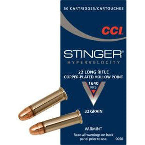 CCI 22LR Stinger 32gr CPHP 1640fps