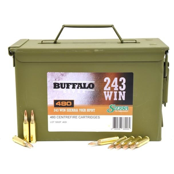 OSA Baffalo River 243Win 70gr Sierra HPBT -480 Can