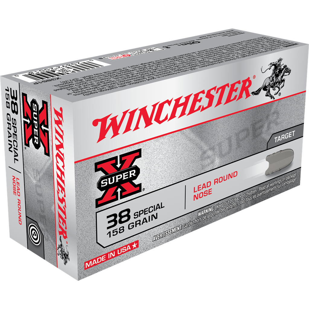 Winchester SuperX 38SP 158gr LRN