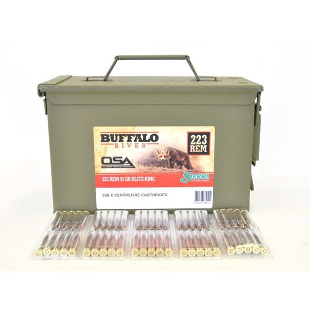 OSA Buffalo River 223Rem 55gr Blitz King - 900rnd Can