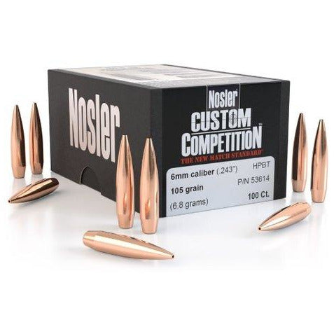 Nosler 224 52gr HPBT Custom Comp 100Pk