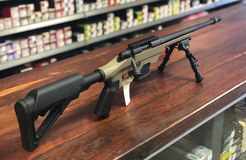 Mossberg MVP Light Chassis Tan Fixed Stock 16.25