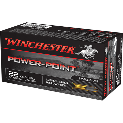 Winchester Power Point 22LR 40gr HP Copper Plated
