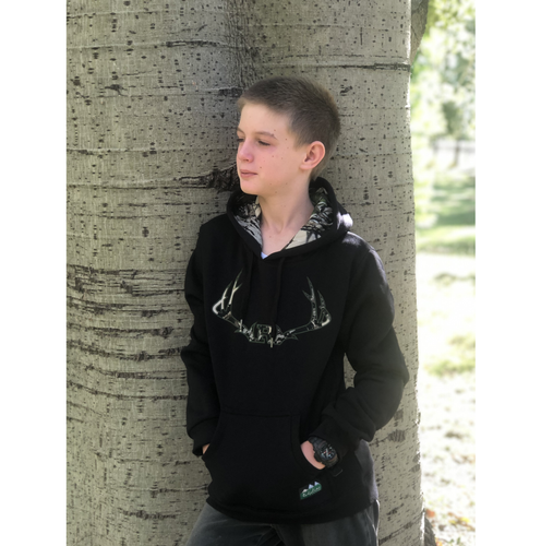 Ridgeline Kids Antler Hoodie Black