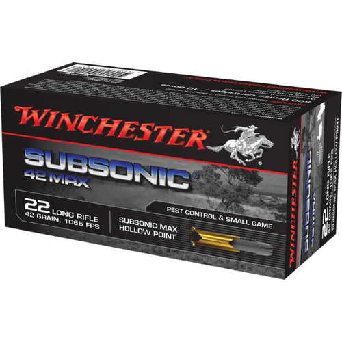 Winchester Subsonic 42Max .22LR 42gr HP