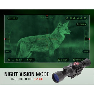 ATN X-Sight-II 3-14 Rifle Scope