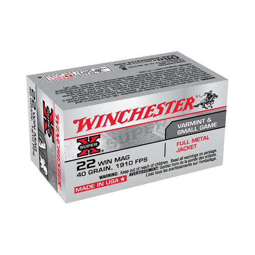 Winchester Super X 22WMR 40gr FMJ