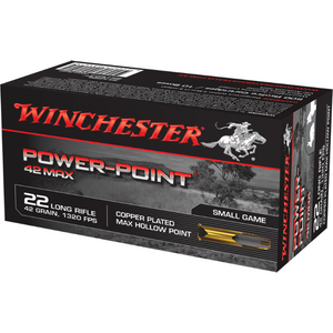 Winchester Power Point Max 22LR 42gr HP