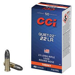 CCI 22LR Quiet 40gr Segmented HP
