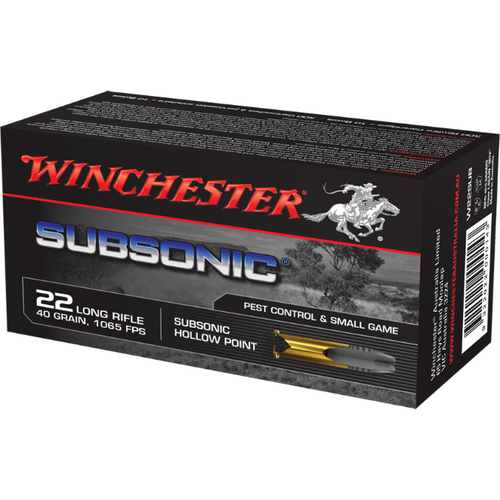 Winchester Subsonic .22LR 40gr HP