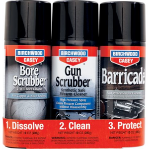 BC 1,2,3 Gun Scrubber, Bore Scrubber & Barricade Value Pack